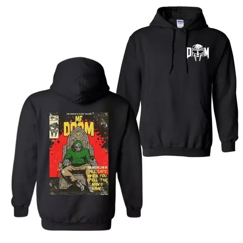 MF Doom Madvillain Rapper Double Sided Hoodie Casual Size S-5XL HL547