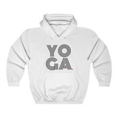 YOGA (hoodie) – pullover graphic oversize style – Black White Grey Red