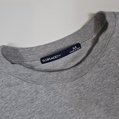 B Draddy The Fried Egg Golf Crewneck Sweatshirt Mens Medium Gray Pockets Logo