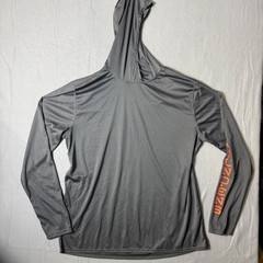 Grundens Mens XXL Gray Long Sleeve Performance Fishing Hoodie RN 119496
