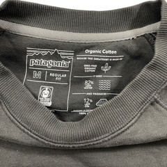 Patagonia Medium Regular Fit Sweatshirt Black Faded Look 100% Cotton