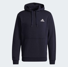 2XL – Men’s Adidas Essentials Fleece Hoodie ‘Legend Ink/White’ Sweatshirt
