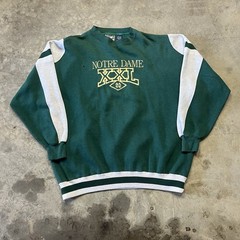 Unbranded Notre Dame Sweatshirt Mens XL Green Rugby Fighting Irish VTG