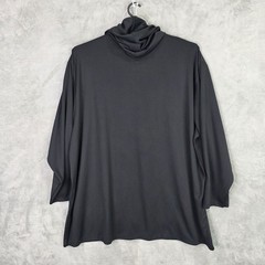 Mens Real Essentials Black Pullover Hoodie Long Sleeve 100% Polyester 5XLT