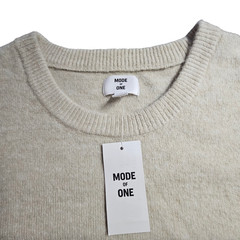 Mode of One Men’s Relaxed-Fit Cozy All Seasons Sweater Dark Ecru XXL