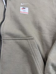 Nike Made In USA Full Zip Hoodie Mens Sz Med Khaki Brown DH5042-247 New $100