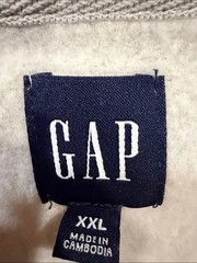 Gap Gray Half-Zip Pullover Sweatshirt XXL Soft Cotton Blend Long Sleeve Made In
