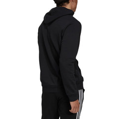 Adidas Essentials Feelcozy HD Logo Hoodie Sweatshirt Black White GV5294 S M XL
