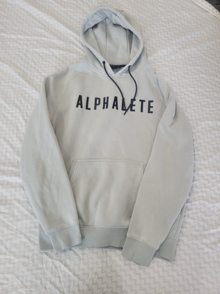 Alphalete Bubble letter Hoodie Gray Men’s Size Medium