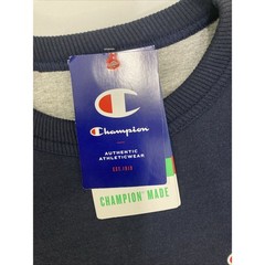 Champion Men Small Sweatshirt Navy Blue Round Neck Long Sleeves New