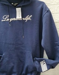 New WELCOMETOL Luxury Heavyweight Fleece Hoodie W/Pocket Navy Size XXL