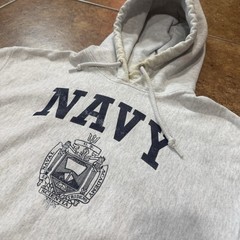 VTG Champion Reverse Weave US Navy United States Naval Hoodie Sweatshirt Medium