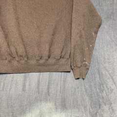 Champion Authentic Sweatshirt Mens Medium Gray Logo Pleated Winter Fleece Lined
