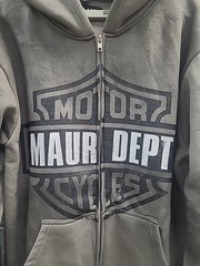 New Maur Motorcycles Full Zip Hoodie Men’s US Size L