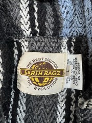 Earth Ragz Mexican Poncho Baja Hoodie Skater Pullover Mexico Unisex Size M/L