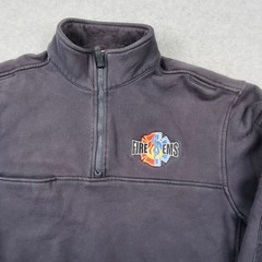 5.11 Tactical Mens Medium Blue Fire EMS 1/4 Zip Job Shirt Pullover Fleece