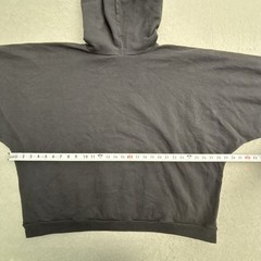 Yeezy YZY Blank Black Hoodie Pullover Men’s Size 2 Cropped Vultures Kanye USA