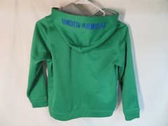 UNDER ARMOUR YXS YOUTH X-SMALL BOYS LOOSE PULL-OVER HOODIE – GREEN