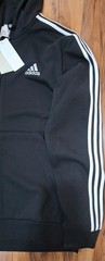 Adidas Men Essentials Fleece 3-Stripes Full-Zip Hoodie Mens L