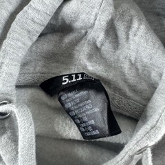 5.11 Hoodie Mens S Gray Fleece Pullover Kangaroo Pocket Graphic Logo Sweatshirt