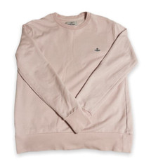 Vivienne Westwood Pink Embroidered Logo Crewneck Sweatshirt Small