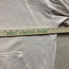 TALENTLESS Mens Large White “Since 1983” Puff Print Heavyweight Hoodie Pullover