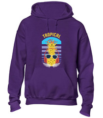TROPICAL CHIC HOODY HOODIE FUNNY JOKE SUMMER CASUAL HOLIDAY CLOTHING TOP