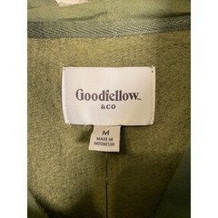 Goodfellow & Co Mens Olive Green Textured Knit Pullover Hoodie Size M NEW