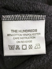 NEW The Hundreds Mens Crewneck Sweatshirt Black Medium Varsity H Puff Letter