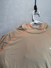North Face Men’s Summer LT Hoody Hoodie Sun Shirt Long Sleeve Medium Khaki Stone