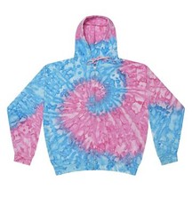 Tie Dye Zip Up Hoodies, Adult S to XXXL 80% Cotton, L/S, Pockets, Zipper