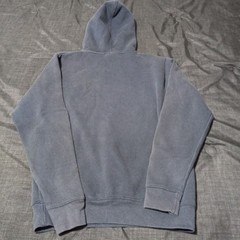 BLUE 84, Dark Blue Hoodie. Carmel Beach CA. Size Small. Unisex. faded. Good Cond