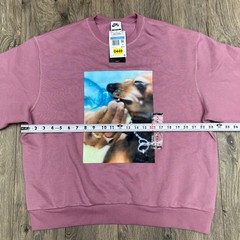 Nike SB Skate Fleece Crewneck Sweater Size Medium Adult Unisex Plum Dust White