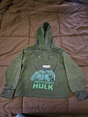 Hulk Hoodie Youth X Small