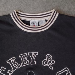 Vtg Mickey & Co Mickey Mouse Sweatshirt Mens XL Black Embroidered Logo Jersey