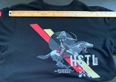 HustleGang HSTL 32 Mens American Native Sweatshirt Black/Red XL See Description