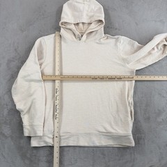 Outerknown Sur Snap Hoodie Mens XL Beige Washed Hemp Organic Cotton Pullover