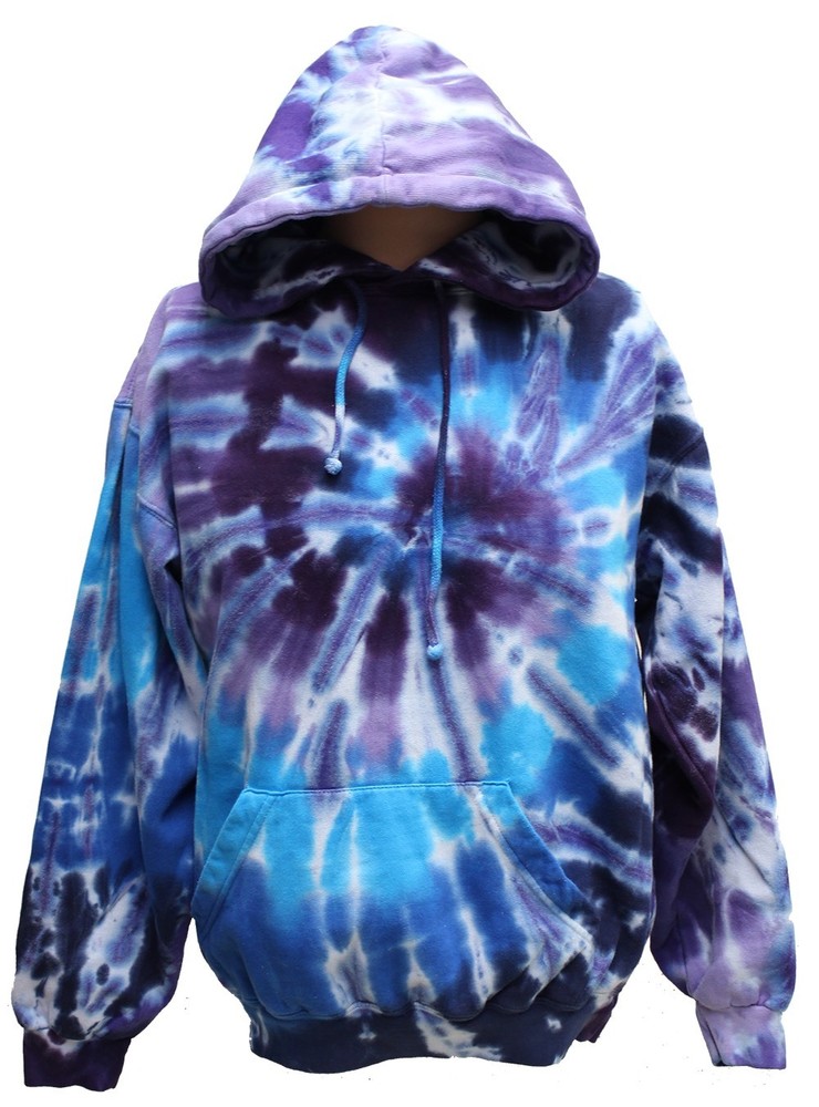Tie Dye Blue Purple Hoodie – Size XL- New, Never Been Worn! – Pre-shrunk!