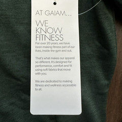 GAIAM NWT Mens M Time to Train LS 1/4 Zip Hoodie Pine Grove Heather Green NWT$70