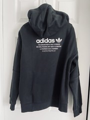 BNWT MEN’S ADIDAS NMD FULL ZIP HOOD SWEATSHIRT BLACK US SIZE SMALL (S)