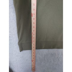 Barbell Hoodie Mens Medium Olive Green Hoodie Gym Workout Sweatshirt Drawstring