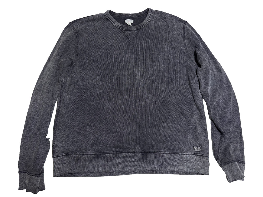 Denim & Supply Ralph Lauren Sweatshirt XL Distressed V-Stitch 100% Cotton Grunge
