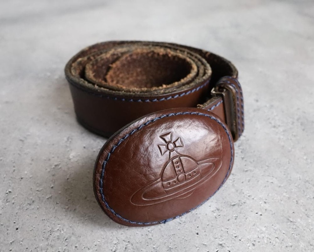 Vivienne Westwood 90s Leather Belt Womens Classic Design Accessories