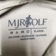 MJR Golf Hoodie Mens XL Beige Sliceroo Graphic Pullover Lightweight Golf Logo