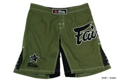 Fairtex AB1/P Muay Thai Board Shorts Olive (Medium)