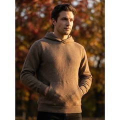 Goodfellow & Co Men’s Brown Cozy Knit Pullover Hoodie L New With Tags
