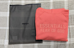 Fear of God Essentials Hoodie ‘Coral’ S Size Oversized Loose Hoodie NWT
