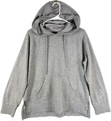 Athletic Works Mens Pullover Hoodie Sweatshirt Long Sleeve Pockets Size L Gray