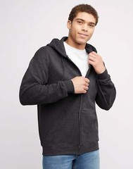 Hanes Full-Zip Hoodie Sweatshirt Ultimate Men’s Heavyweight Hood Fleece sz S-3XL