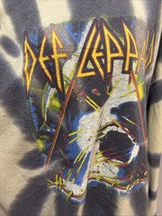 Def Leppard Hysteria Rock Band Green Tie Dye Sweatshirt Men’s S/M Oversized